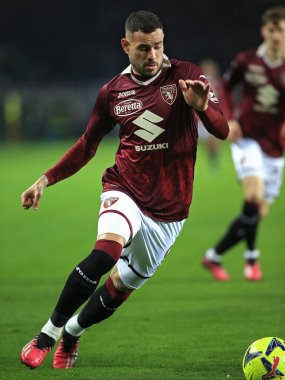 Antonio Sanabria (Torino FC) İtalya 'nın Torin şehrindeki Olimpico Grande Torino Stadyumu' nda oynanan maçta Torino FC - Claudio Benedett