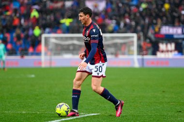 İtalyan futbolcu Andrea Cambiaso İtalya futbolu Serie A karşılaşmasında Bologna FC - FC Internazionale, İtalya 'nın Bologna kentindeki Renato Dall' Ara stadyumunda, 26 Şubat 2023 - Fotoğraf: Alessio Marin