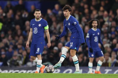 Chelsea FC takımından Joao Felix, UEFA Şampiyonlar Ligi 'nde Chelsea FC, Borussia Dortmund' a karşı Londra 'daki Stamford Köprüsü' nde oynanan maçta, 7 Mart 2023 - Fotoğraf: Francesco Scaccianoc