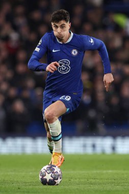 Chelsea FC takımından Kai Havertz, UEFA Şampiyonlar Ligi 'nde Chelsea FC, Borussia Dortmund' a karşı Londra 'daki Stamford Köprüsü' nde oynanan karşılaşmada, 7 Mart 2023 - Fotoğraf: Francesco Scaccianoc