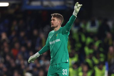 Borussia Dortmund 'dan Alexander Meyer, UEFA Şampiyonlar Ligi' nin Chelsea FC - Borussia Dortmund maçı sırasında Londra 'daki Stamford Köprüsü' nde, 07 Mart 2023 - Fotoğraf: Francesco Scaccianoc