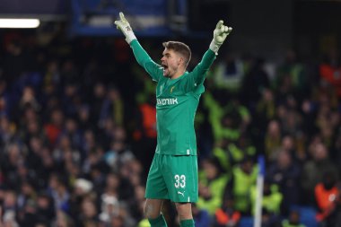 Borussia Dortmund 'dan Alexander Meyer, UEFA Şampiyonlar Ligi' nin Chelsea FC - Borussia Dortmund maçı sırasında Londra 'daki Stamford Köprüsü' nde, 07 Mart 2023 - Fotoğraf: Francesco Scaccianoc