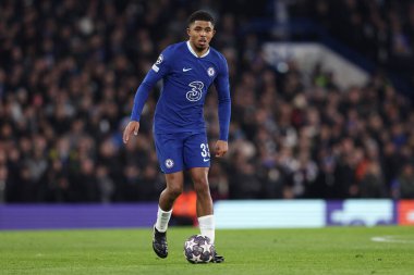 Chelsea FC 'den Wesley Fofana, UEFA Şampiyonlar Ligi Chelsea FC - Borussia Dortmund maçında Londra' daki Stamford Köprüsü 'nde, 07 Mart 2023 - Fotoğraf: Francesco Scaccianoc