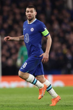 Chelsea FC 'den Mateo Kovaciç, UEFA Şampiyonlar Ligi Chelsea FC' nin Borussia Dortmund 'a karşı Londra' daki Stamford Köprüsü 'nde oynadığı maçta eylem halindeydi, 07 Mart 2023 - Fotoğraf: Francesco Scaccianoc
