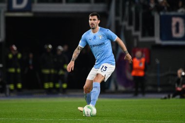 Alessio Romagnoli (SS Lazio) UEFA Konferans Ligi 2022 / 2023 futbol karşılaşmasında SS Lazio ve AZ Alkmaar arasında 06 Mart 2023 tarihinde Roma Olimpiyat Stadyumu 'nda oynanmıştır. - Fotoğraf: Fabrizio Corradetti / LiveMedi