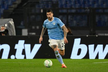 Mattia Zaccagni (SS Lazio) UEFA Konferans Ligi 2022 / 2023 futbol karşılaşması sırasında SS Lazio ve AZ Alkmaar arasında 06 Mart 2023 'te Roma' daki Olimpiyat Stadyumu 'nda oynanmıştır. - Fotoğraf: Fabrizio Corradetti / LiveMedi