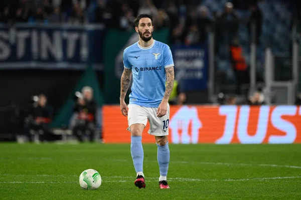 Luis Alberto (SS Lazio), SS Lazio ile AZ Alkmaar arasında oynanan 2022 / 2023 UEFA Konferans Ligi futbol karşılaşması sırasında, 06 Mart 2023 tarihinde Roma 'daki Olimpiyat Stadyumu' nda oynanmıştır. - Fotoğraf: Fabrizio Corradetti / LiveMedi
