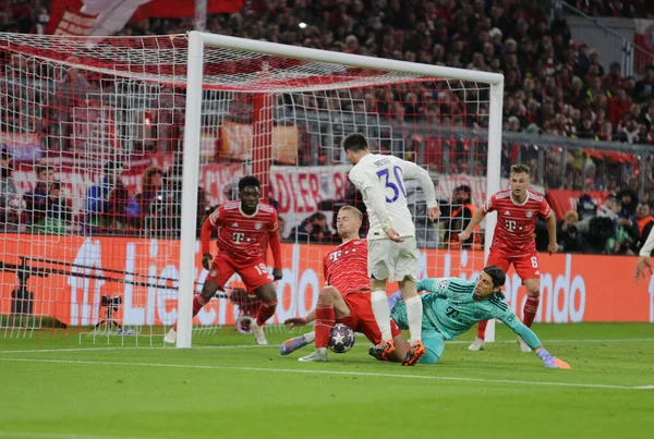 Fc Paris 'ten Lionel Messi Uefa Şampiyonlar Ligi, Fc Bayern Münih ve Paris Saint-Germain arasında 08 Mart 2023' te Allianz Arena, Münih, Almanya Fotoğraf Ndrerim Kaceli - Fotoğraf: Nde