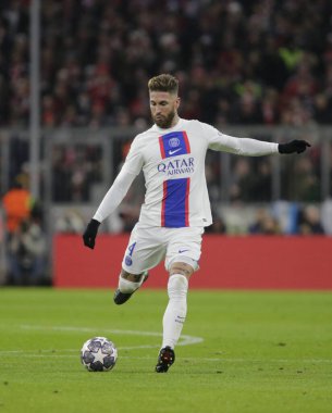 Uefa Şampiyonlar Ligi sırasında Fc Paris Saint-Germain 'den Sergio Ramos, Fc Bayern Münih ve Paris Saint-Germain arasında 08 Mart 2023 tarihinde Allianz Arena, Münih, Almanya Fotoğraf: Ndrerim Kaceli / LiveMedi