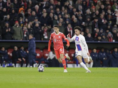 Uefa Şampiyonlar Ligi sırasında Fc Bayern Münih 'ten Joao Cancelo, Fc Bayern Münih ve Paris Saint-Germain arasında 08 Mart 2023 tarihinde Allianz Arena, Münih, Almanya Fotoğraf Ndrerim Kaceli - Fotoğraf: Nderim Kaceli / LiveMedi