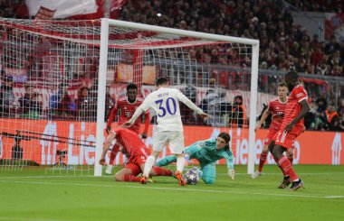 Fc Paris 'ten Lionel Messi Uefa Şampiyonlar Ligi, Fc Bayern Münih ve Paris Saint-Germain arasında 08 Mart 2023' te Allianz Arena, Münih, Almanya Fotoğrafı Ndrerim Kaceli - Fotoğraf: Nder