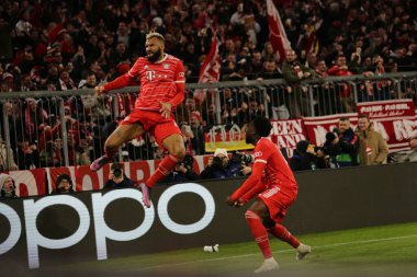 Fc Bayern Münih 'ten Eric Maxim Choupo-Moting Uefa Şampiyonlar Ligi, Fc Bayern Münih ile Paris Saint-Germain arasında 8 Mart 2023 tarihinde Allianz Arena, Münih, Almanya Fotoğrafı Ndrerim Kaceli - Credit: 