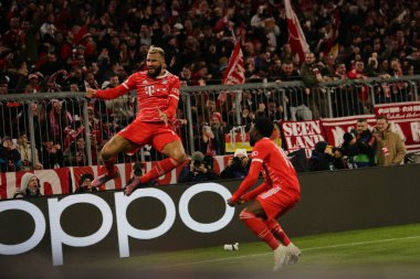 Fc Bayern Münih 'ten Eric Maxim Choupo-Moting Uefa Şampiyonlar Ligi, Fc Bayern Münih ile Paris Saint-Germain arasında 8 Mart 2023 tarihinde Allianz Arena, Münih, Almanya Fotoğrafı Ndrerim Kaceli - Credit: 
