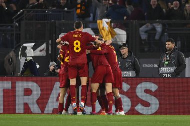 A.S. Roma 'dan Stephan El Shaarawy, 9 Mart 2023' te Roma 'daki Stadio Olimpico' da A.S. Roma ile Real Sociedad de Futbol arasında oynanan UEFA Avrupa Ligi 'nin 16. - Fotoğraf: Domenico