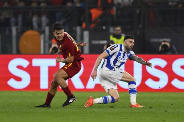 A.S. Roma takımından Paulo Dybala, 9 Mart 2023 'te Roma' daki Stadio Olimpico 'da A.S. Roma ile Real Sociedad de Futbol arasında oynanan UEFA Avrupa Ligi' nin 16. - Fotoğraf: Domenico Cippitelli / LiveMedi