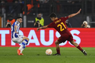 A.S. Roma takımından Paulo Dybala, 9 Mart 2023 'te Roma' daki Stadio Olimpico 'da A.S. Roma ile Real Sociedad de Futbol arasında oynanan UEFA Avrupa Ligi' nin 16. - Fotoğraf: Domenico Cippitelli / LiveMedi
