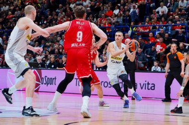 Yam Madar (BC Partizan Mozzart Bet) basketbol şampiyonası EA7 Emporio Armani Milano, KK Partizan 'a karşı Milan, İtalya' da düzenlenen Assago Forumu 'nda, 09 Mart 2023 - Fotoğraf: Savino Paolell