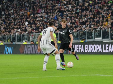 Uefa Avrupa Ligi sırasında SC Freiburg 'dan Philipp Lienhart, 09 Mart 2023 tarihinde Juventus ile Freiburg arasında İtalya' nın Torino şehrindeki Allianz Stadyumu 'nda oynanan futbol maçı: Nderim Kaceli - Fotoğraf: Nderim Kaceli / LiveMedi