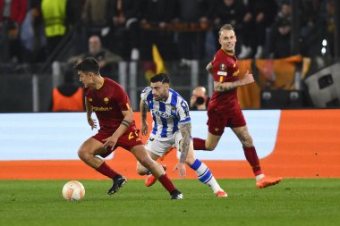 A.S. Roma takımından Paulo Dybala, 9 Mart 2023 'te Roma' daki Stadio Olimpico 'da A.S. Roma ile Real Sociedad de Futbol arasında oynanan UEFA Avrupa Ligi' nin 16. - Fotoğraf: Domenico Cippitelli / LiveMedi