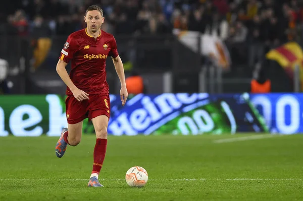 A.S. Roma takımından Nemanja Matiç, 9 Mart 2023 'te Roma' daki Stadio Olimpico 'da A.S. Roma ile Real Sociedad de Futbol arasında oynanan UEFA Avrupa Ligi' nin 16. - Fotoğraf: Domenico Cippitelli / LiveMedi