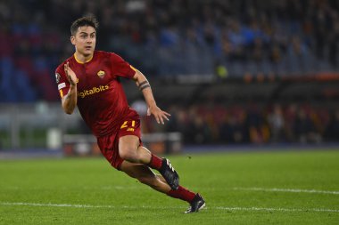 A.S. Roma takımından Paulo Dybala, 9 Mart 2023 'te Roma' daki Stadio Olimpico 'da A.S. Roma ile Real Sociedad de Futbol arasında oynanan UEFA Avrupa Ligi' nin 16. - Fotoğraf: Domenico Cippitelli / LiveMedi