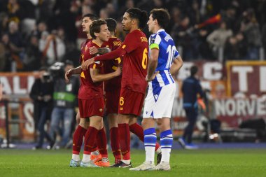 A.S. Roma, UEFA Avrupa Ligi 'nin 9 Mart 2023' te Roma 'daki Stadio Olimpico' da A.S. Roma ile Real Sociedad de Futbol arasında oynanan 16. - Fotoğraf: Domenico Cippitelli / LiveMedi
