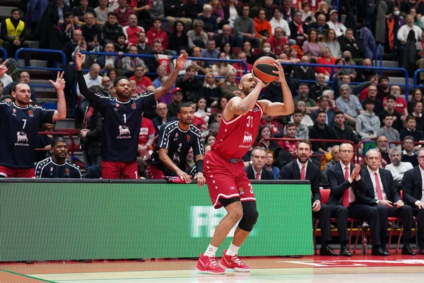 Shavon Shields Ea7 Emporio Armani Milano Basketbol Euroleague Şampiyonası Nda — Stok fotoğraf
