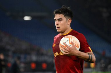 Paulo Dybala (AS Roma) UEFA Avrupa Ligi 2022-2023 futbol karşılaşması sırasında AS Roma ve Real Sociedad arasında 9 Mart 2022 'de Roma Olimpiyat Stadyumu' nda oynanmıştır. - Fotoğraf: Fabrizio Corradetti / LiveMedi