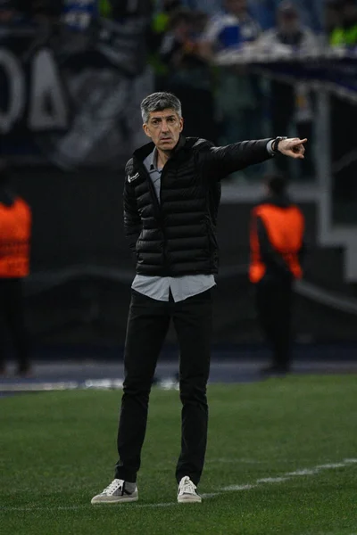 Manol Alguasil Teknik Direktörü Real Sociedad Uefa Avrupa Ligi 2022 — Stok fotoğraf