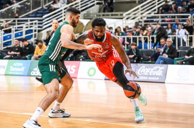 Euroleague 'deki 12 HASSAN Zvezda Meridianbet Belgrad martini, 28. Raunt, Panathinaikos Atina ile Crvena Zvezda Meridianbet Belgrad arasında 10 Mart 2023' te Atina, Yunanistan 'da oynanan karşılaşma. - Fotoğraf: Stefanos Kyriazis / LiveMed