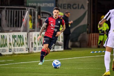 Cagliari Calcio takımından Vincenzo Millico İtalya 'nın başkenti Cagliari' de oynanan maçta Cagliari Calcio 'ya karşı Cagliari Calcio maçında, 10 Mart 2023 - Fotoğraf: Luigi Can