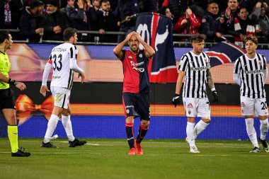 Cagliari Calcio takımından Marco Mancosu İtalya 'nın başkenti Cagliari' de oynanan maçta Cagliari Calcio 'ya karşı Cagliari Calcio maçında, 10 Mart 2023 - Fotoğraf: Luigi Can