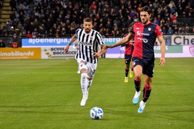 Ascoli Calcio 'dan Francesco Forte İtalya' nın başkenti Cagliari 'de oynanan maçta Cagliari Calcio' ya karşı Cagliari Calcio maçında, 10 Mart 2023 - Fotoğraf: Luigi Can