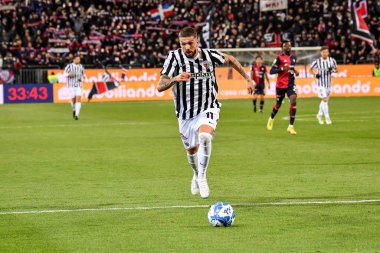 Ascoli Calcio 'dan Francesco Forte İtalya' nın başkenti Cagliari 'de oynanan maçta Cagliari Calcio' ya karşı Cagliari Calcio maçında, 10 Mart 2023 - Fotoğraf: Luigi Can