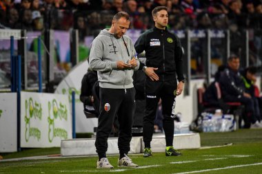 Ascoli Calcio 'dan Roberto Breda Mister İtalyan futbolu serisi B maçında Cagliari Calcio, Cagliari, İtalya' daki Unipol Domus 'ta Ascoli Calcio' ya karşı, 10 Mart 2023 - Fotoğraf: Luigi Can