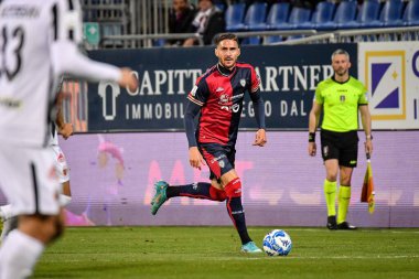 Cagliari Calcio 'dan Paulo Azzi İtalya' nın Cagliari kentinde oynanan İtalya futbol serisi B maçında Cagliari Calcio ile Ascoli Calcio arasında oynanan Unipol Domus maçında, 10 Mart 2023 - Fotoğraf: Luigi Can