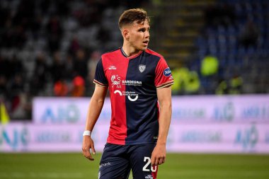 Cagliari Calcio takımından Nik Prelec İtalya futbol takımı Serie B maçında Cagliari Calcio - Cagliari, İtalya 'daki Unipol Domus' ta Ascoli Calcio maçında, 10 Mart 2023 - Fotoğraf: Luigi Can