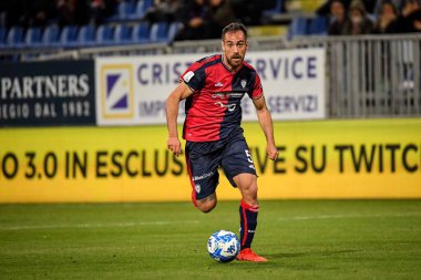Cagliari Calcio takımından Marco Mancosu İtalya 'nın başkenti Cagliari' de oynanan maçta Cagliari Calcio 'ya karşı Cagliari Calcio maçında, 10 Mart 2023 - Fotoğraf: Luigi Can