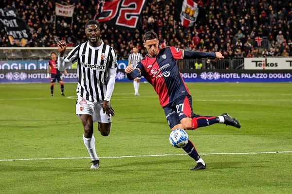Antonio Barreca Cagliari Calcio Podczas Włoskiej Piłki Nożnej Serie Meczu — Zdjęcie stockowe