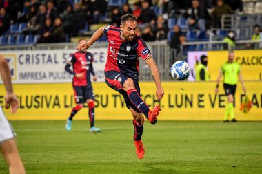 Cagliari Calcio takımından Marco Mancosu İtalya 'nın başkenti Cagliari' de oynanan maçta Cagliari Calcio 'ya karşı Cagliari Calcio maçında, 10 Mart 2023 - Fotoğraf: Luigi Can