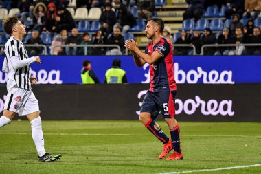 Cagliari Calcio takımından Marco Mancosu İtalya 'nın başkenti Cagliari' de oynanan maçta Cagliari Calcio 'ya karşı Cagliari Calcio maçında, 10 Mart 2023 - Fotoğraf: Luigi Can