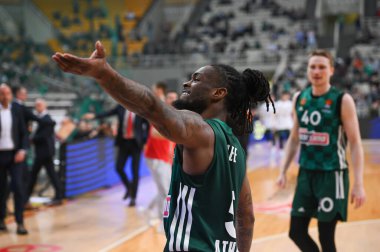 5 Panathinaikos Atina 'lı PARIS LEE, 28. Raunt, Panathinaikos Atina ile Crvena Zvezda Meridianbet Belgrad arasında 10 Mart 2023' te Atina, Yunanistan 'da oynanan karşılaşma. - Fotoğraf: Stefanos Kyriazis / LiveMedi