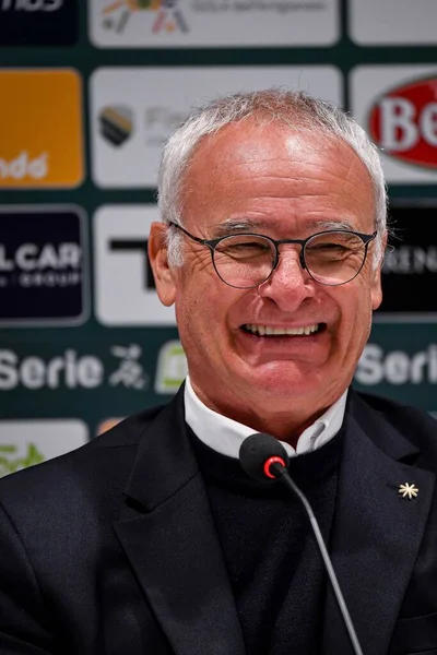 Claudio Ranieri Mister Von Cagliari Calcio Conferenza Stampa Während Des — Stockfoto