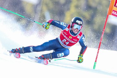 2023 Audi FIS Dünya Kayak Kupası 'nda STEEN OLSEN Alexander (NOR) - Kranjska Gora, Slovenya' da Kranjska Gora 'da Erkekler Devi Slalom, 11 Mart 2023 - Fotoğraf: Luca Tedesch