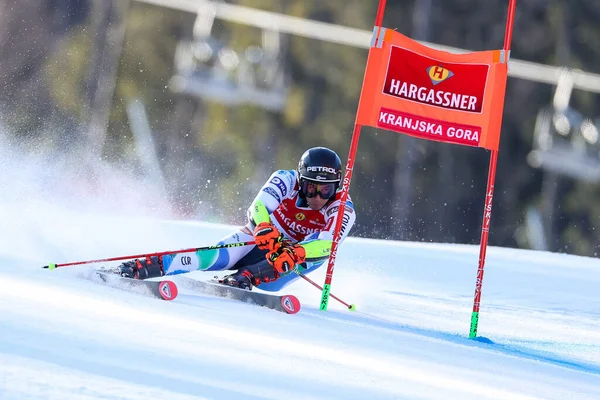 Kranjec Zan Slo 경기중 2023 아우디 Fis Ski World Cup — 스톡 사진