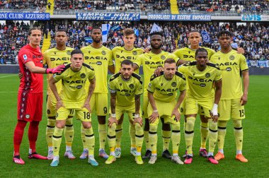 Udinese Serie A maçı sırasında Empoli FC, Udinese Calcio 'ya karşı Empoli, İtalya' daki Carlo Castellani Stadyumu 'nda 11 Mart 2023' te oynandı.