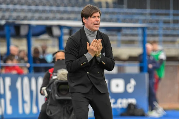 Entrenador Principal Udinese Andrea Sottil Durante Partido Fútbol Italiano Serie —  Fotos de Stock