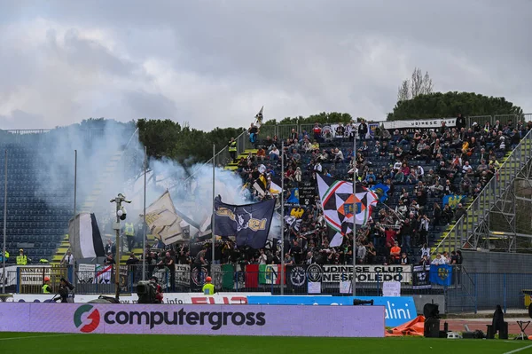 Udinese Supporters Tijdens Italiaanse Voetbal Serie Match Empoli Udinese Calcio — Stockfoto