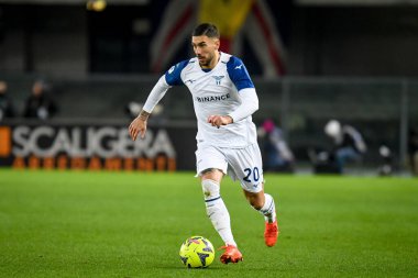 Lazio 'nun Mattia Zaccagni portresi İtalyan futbolu serisi A maçında Hellas Verona FC' ye karşı SS Lazio (portreler arşivi) maçı sırasında İtalya 'nın Verona kentindeki Marcantonio Bentegodi stadyumunda, 06 Şubat 2023 - Fotoğraf: Ettore Griffon