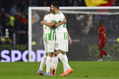 ABD 'li Sassuolo, 12 Mart 2023' te İtalya 'nın başkenti Roma' daki Stadio Olimpico 'da A.S. Roma ve ABD Sassuolo arasındaki Serie A Şampiyonası' nın 26. gününde taraftarları selamlıyor. - Fotoğraf: Domenico Cippitelli / LiveMedi